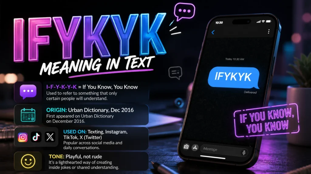 IFYKYK Meaning in Text