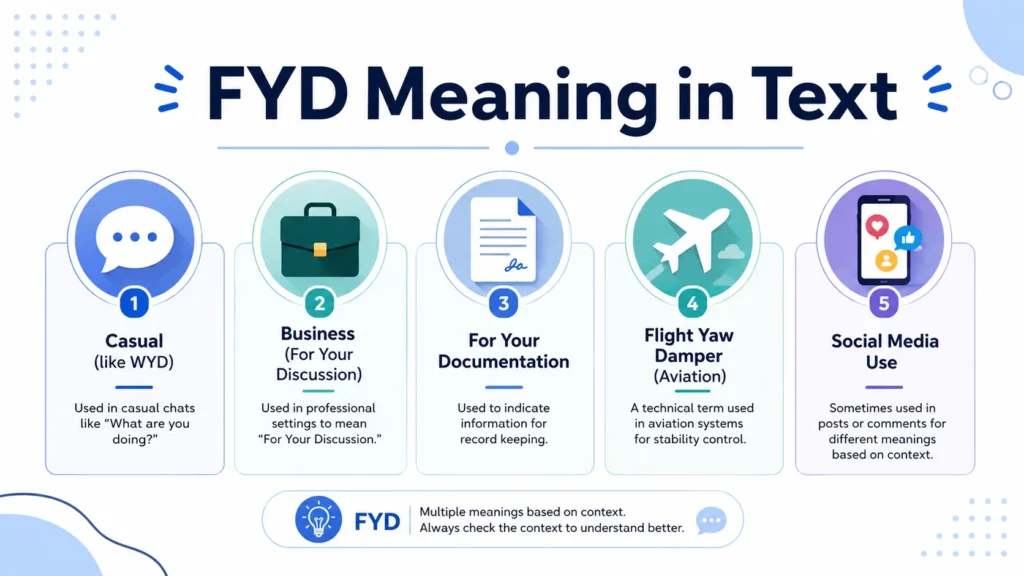 FYD meaning in text