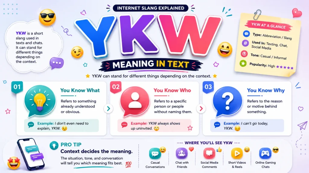 YKW Meaning in Text