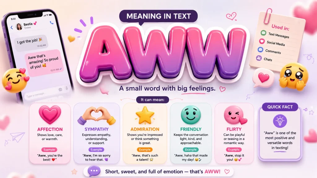 Aww Meaning in Text