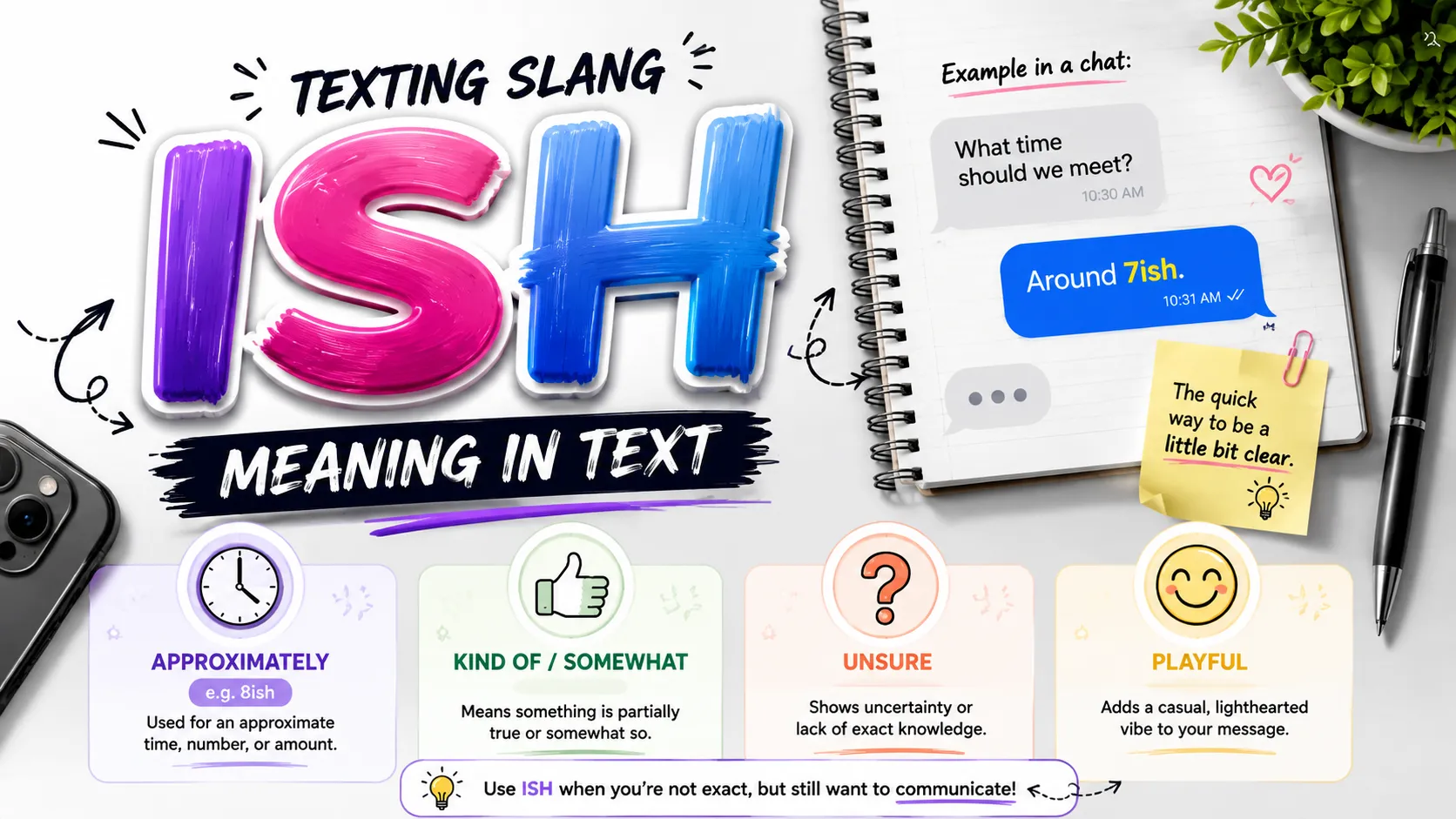 ISH Meaning in Text