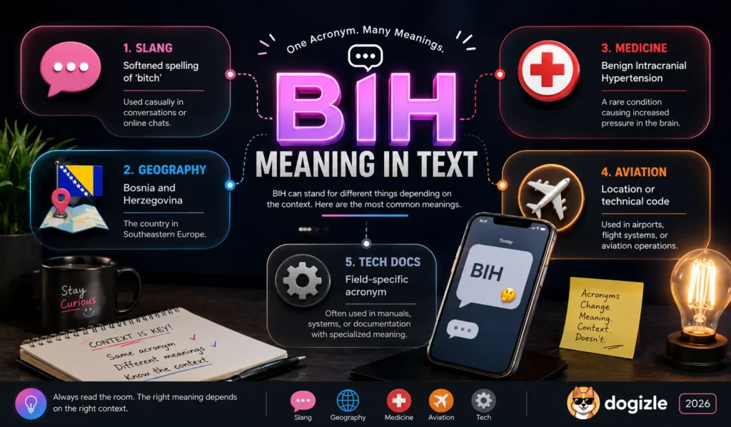 BIH Meaning in Text