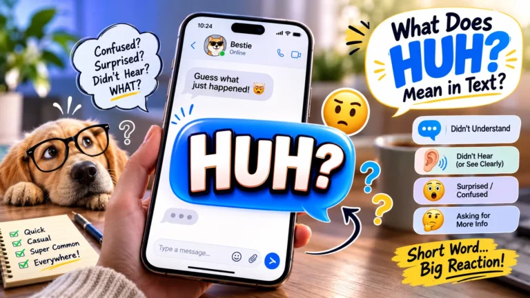 HUH Meaning in Text