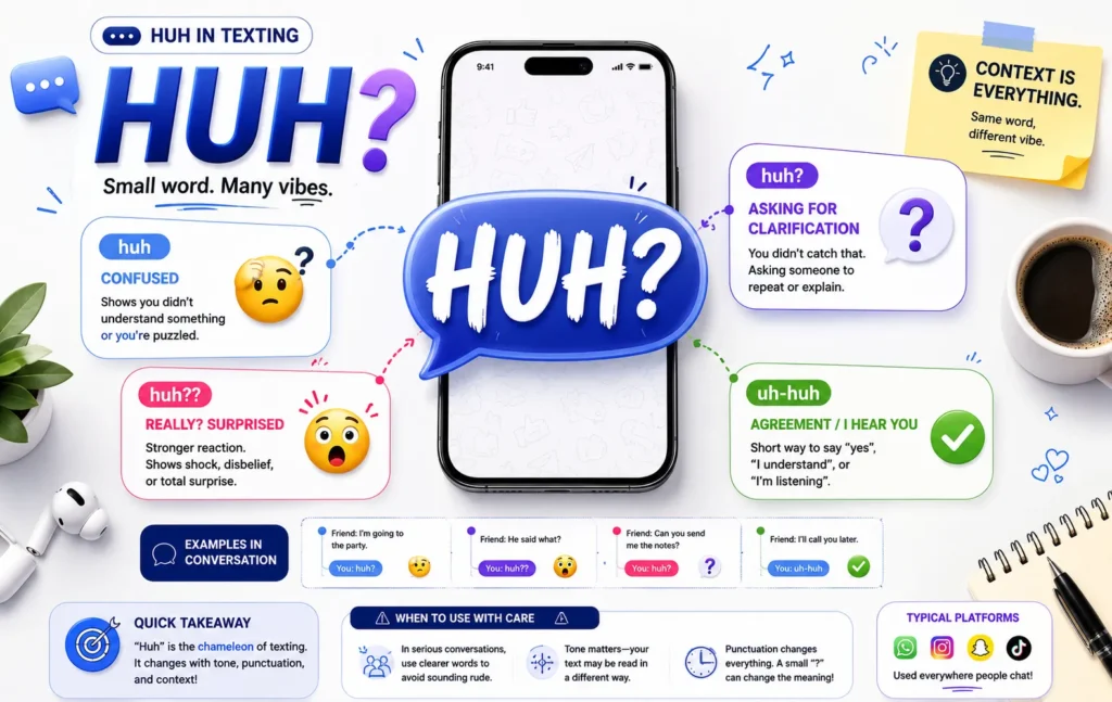 HUH Meaning in Text