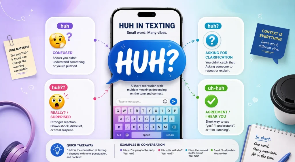 HUH Meaning in Text