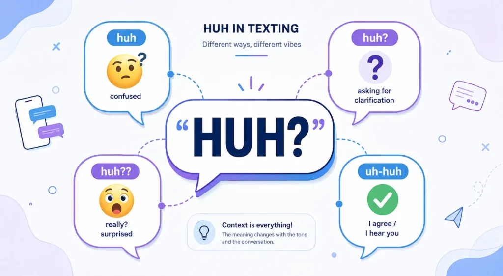 HUH Meaning in Text