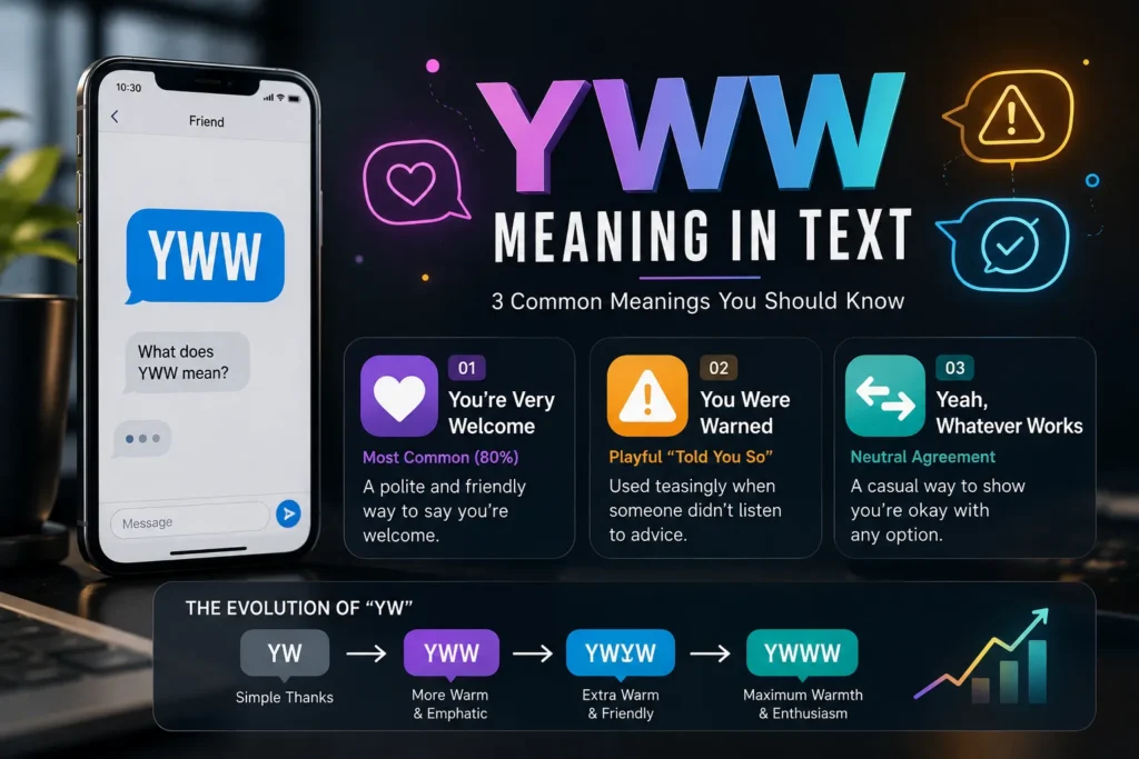 YWW Meaning in Text