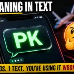 PK Meaning in Text