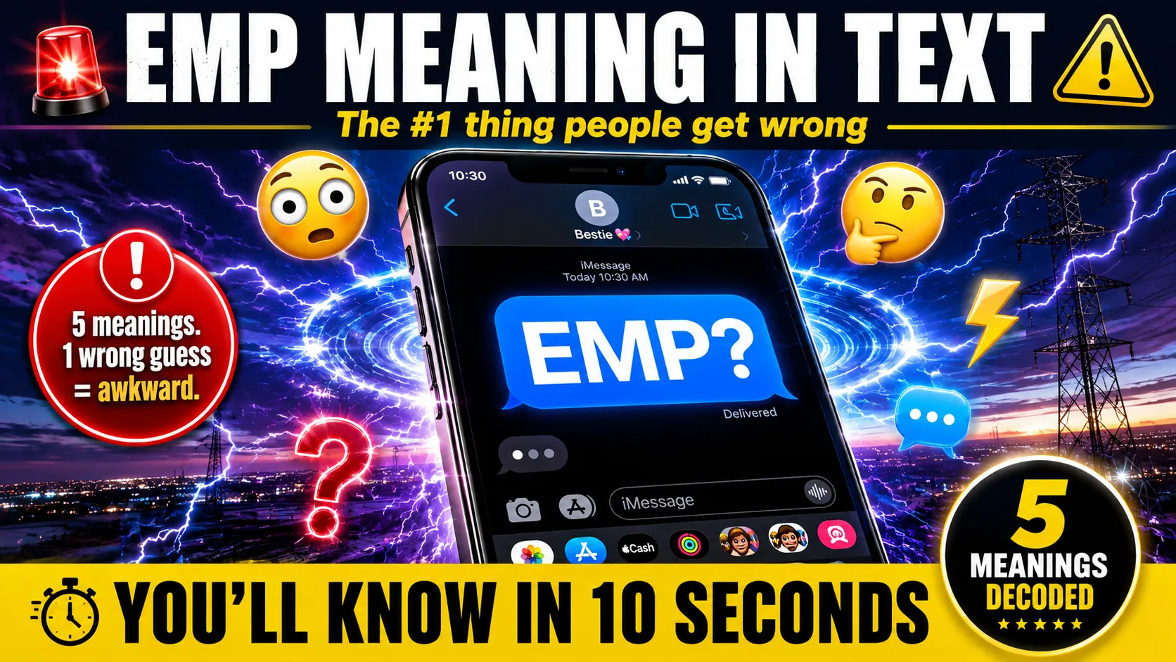 EMP Meaning in Text