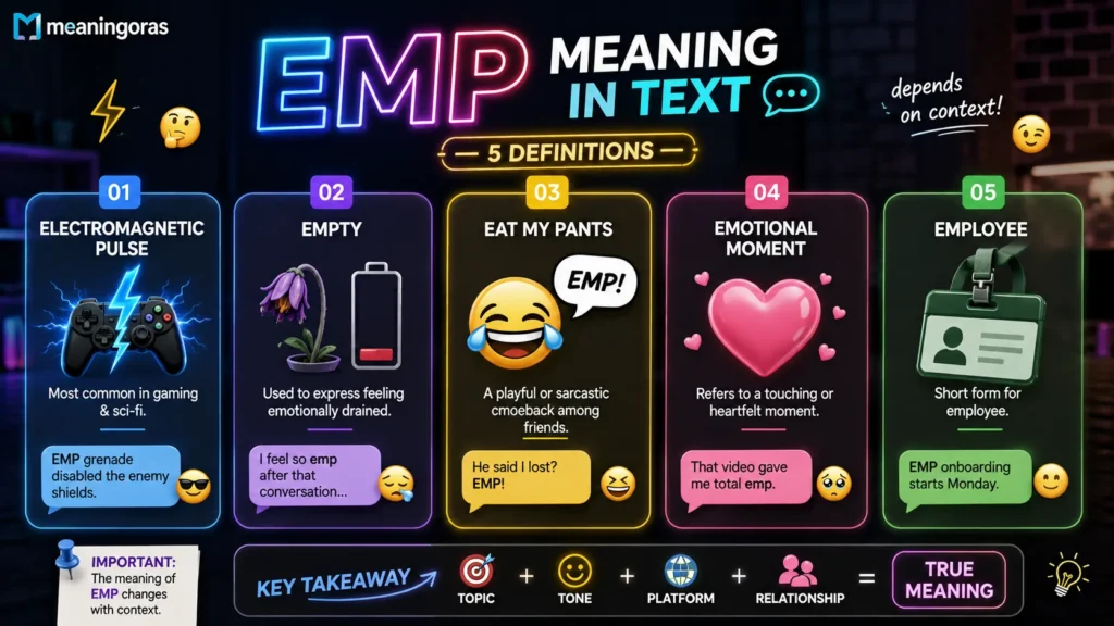 
EMP Meaning in Text