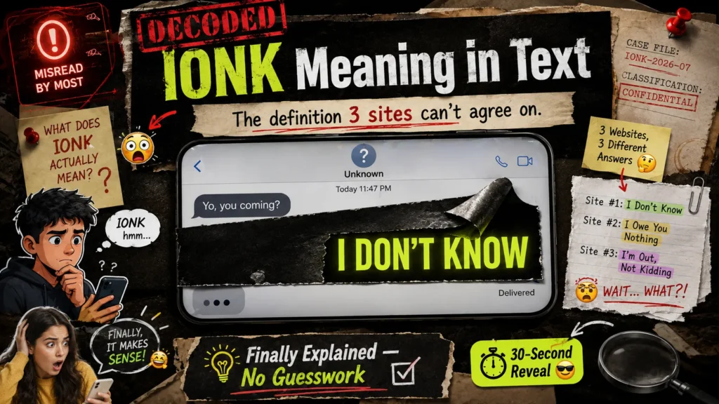 IONK Meaning in Tex