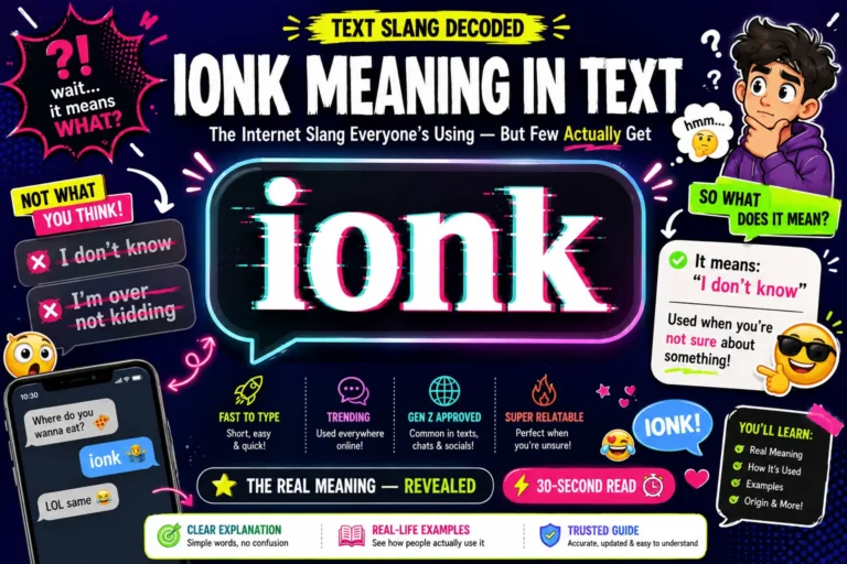 IONK Meaning in Tex