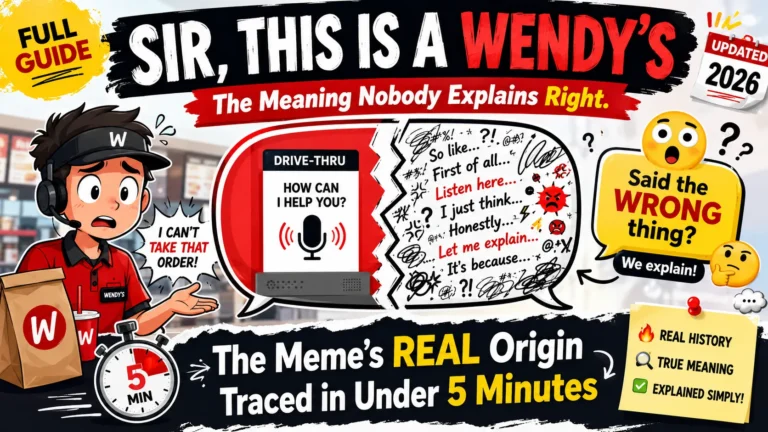 Sir, This Is a Wendy's Meaning