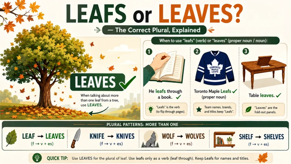 Leafs or Leaves
