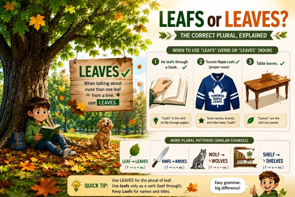 Leafs or Leaves