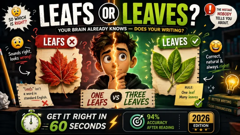 Leafs or Leaves