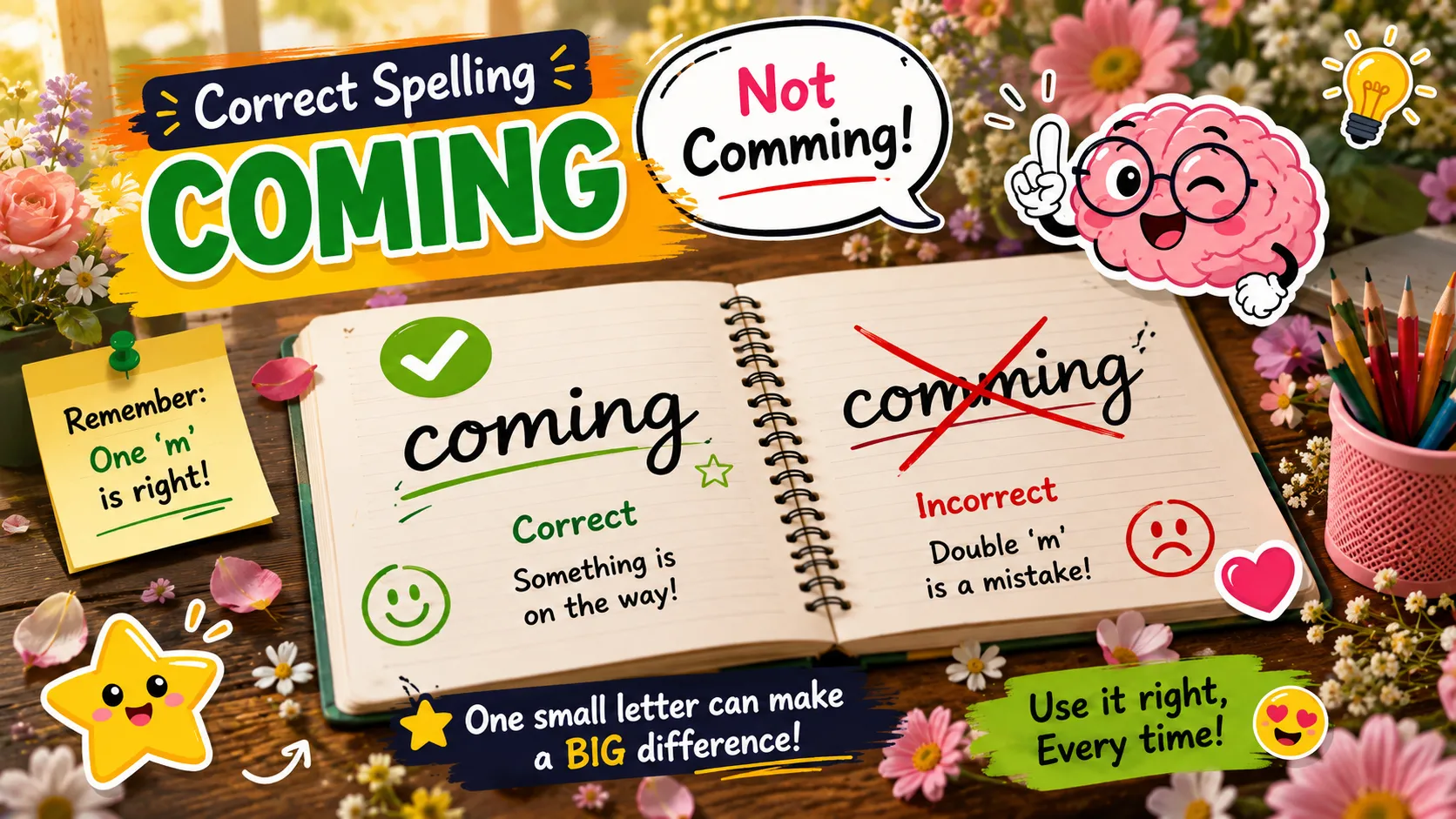 Coming vs Comming