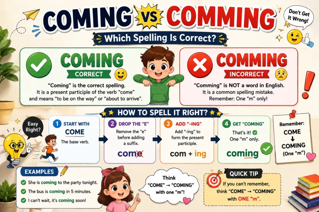 Coming vs Comming