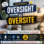 Oversight vs Oversite