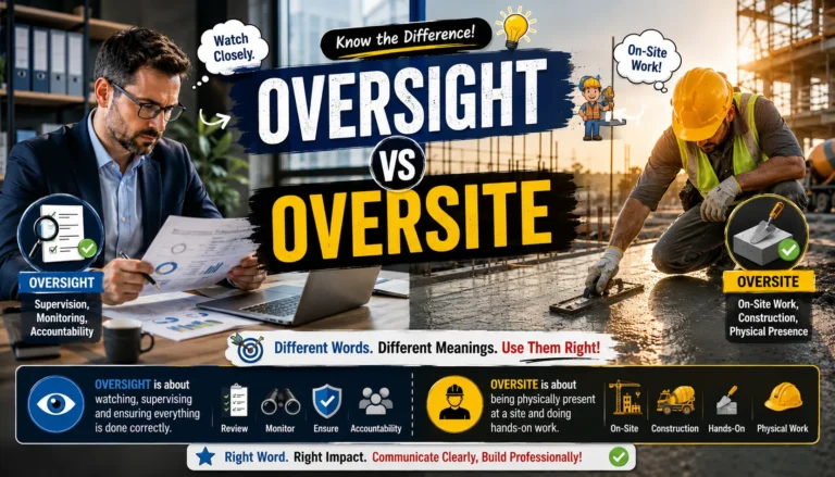 Oversight vs Oversite