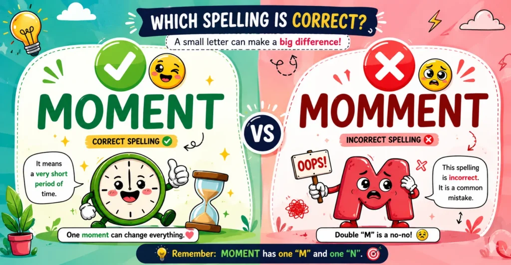 "Moment vs Momment 