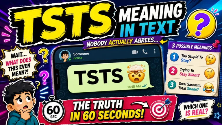 TSTS Meaning in Text