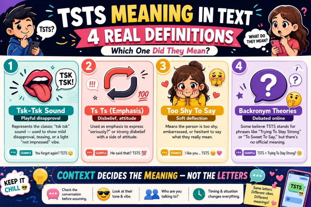TSTS Meaning in Text
