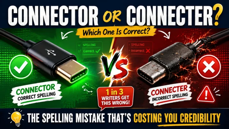 Connector or Connecter