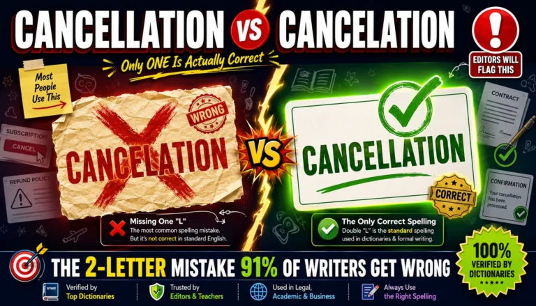 Cancellation vs Cancelation