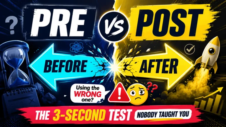 Pre vs Post