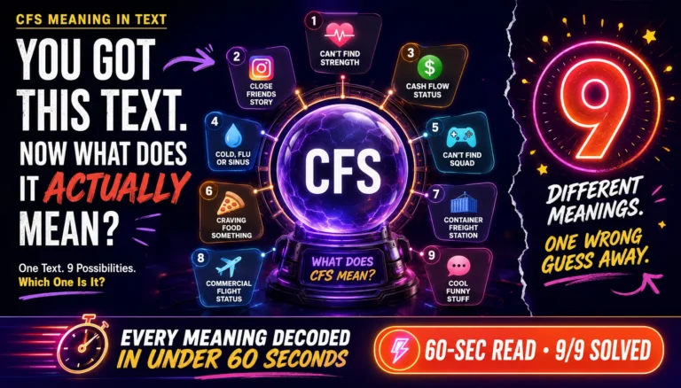 CFS Meaning in Text