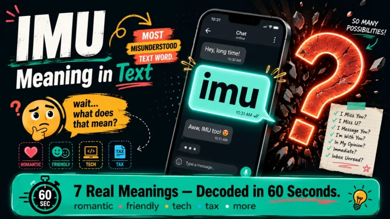IMU Meaning in Tex