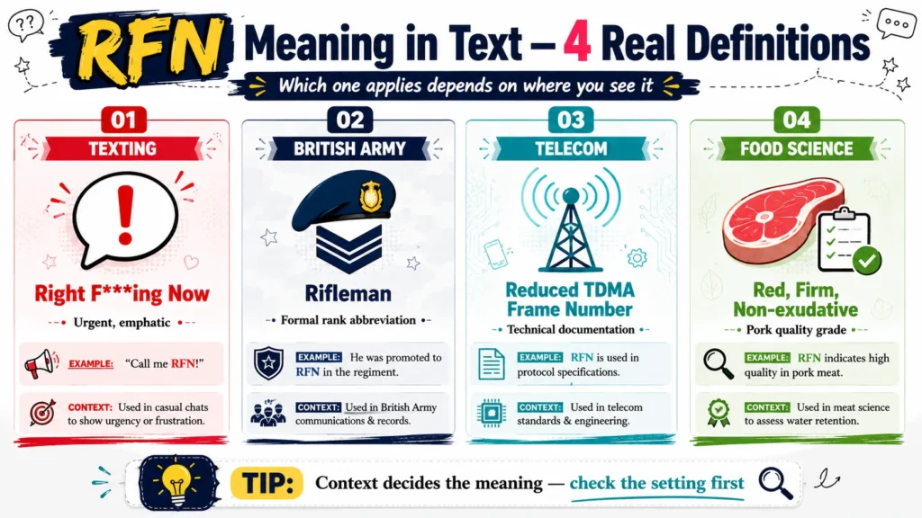 RFN Meaning in Text