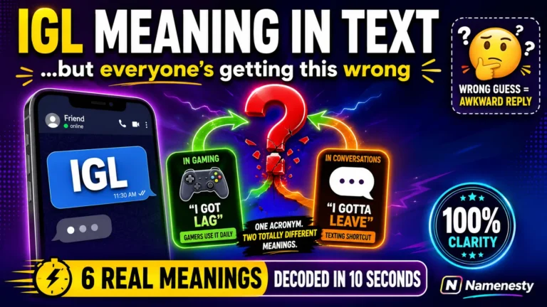 IGL Meaning in Text