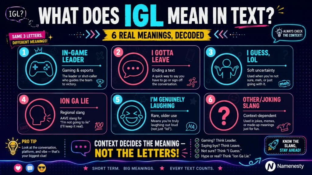 IGL Meaning in Text 