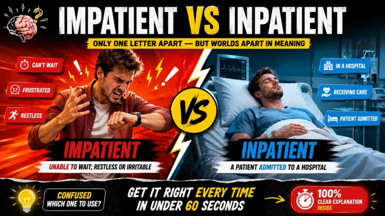 Impatient vs Inpatient