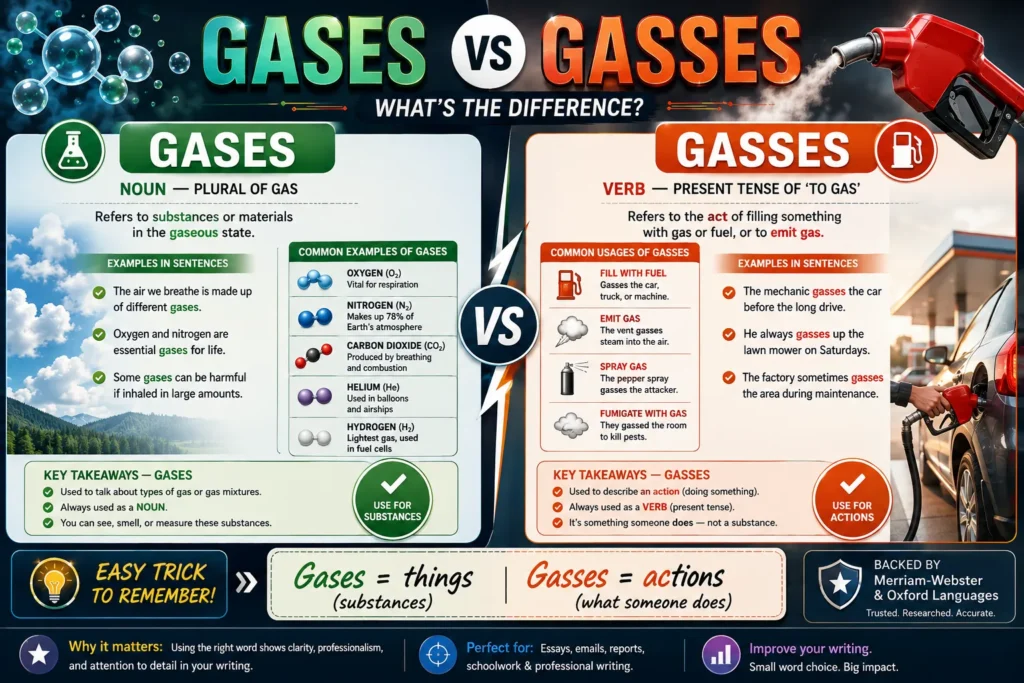 
Gases or Gasses