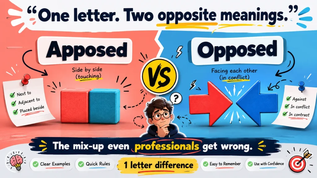 Apposed vs Opposed