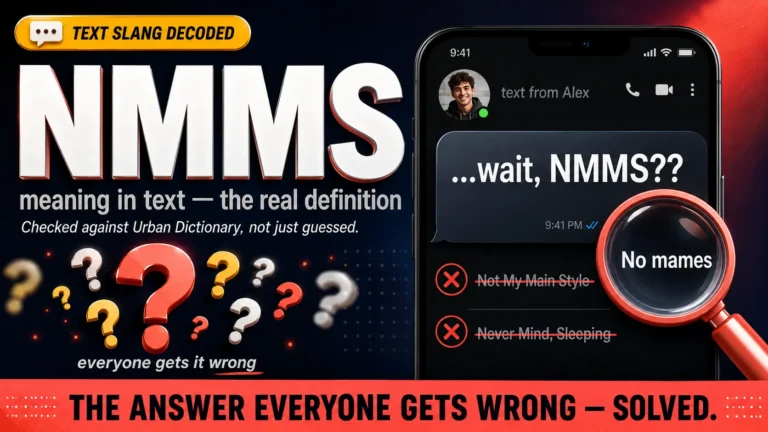 NMMS Meaning in Text