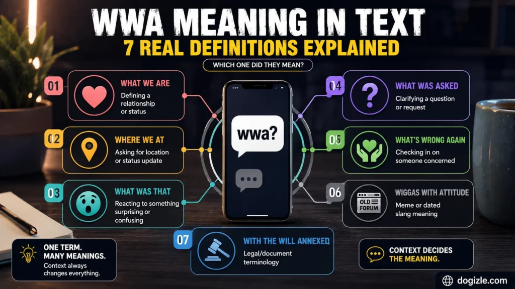 "WWA Meaning in Text