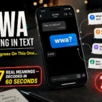 "WWA Meaning in Text