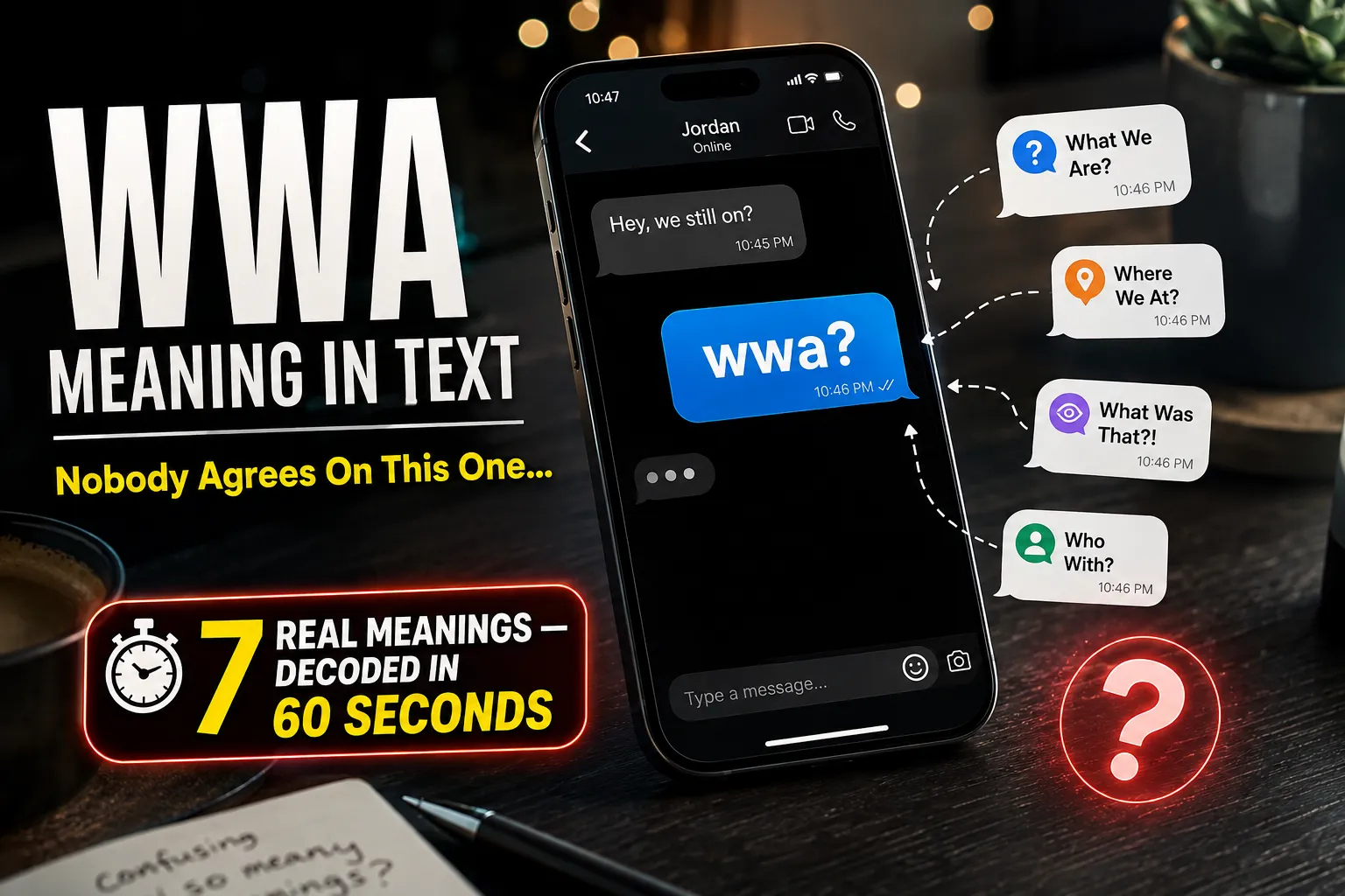 "WWA Meaning in Text