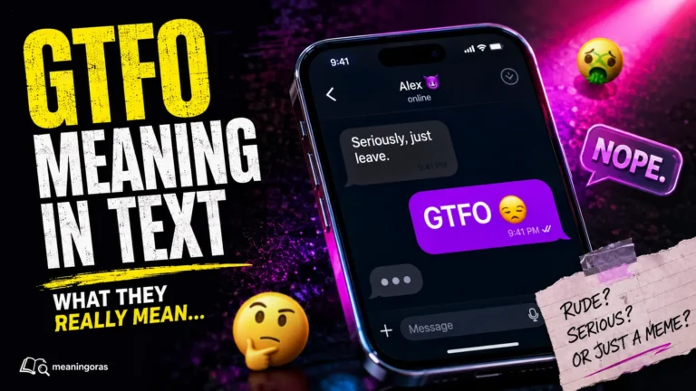 GTFO Meaning in Text