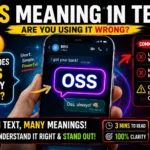 OSS Meaning in Text: