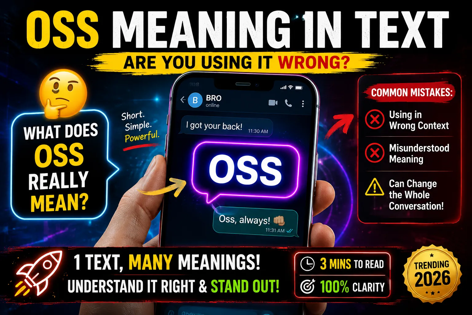 OSS Meaning in Text: