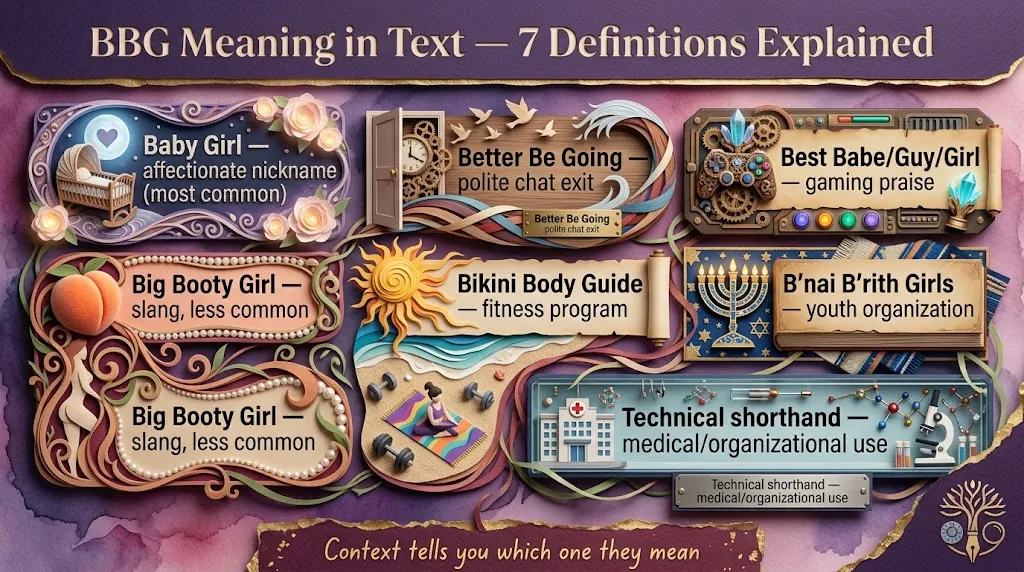 BBG Meaning in Text