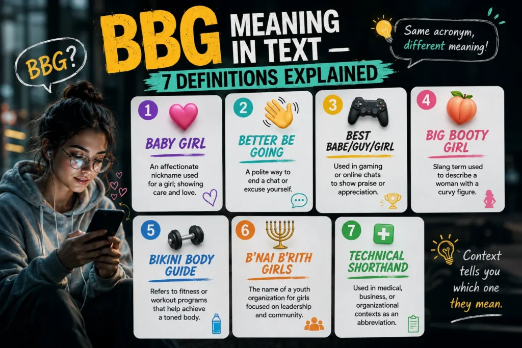 BBG Meaning in Text