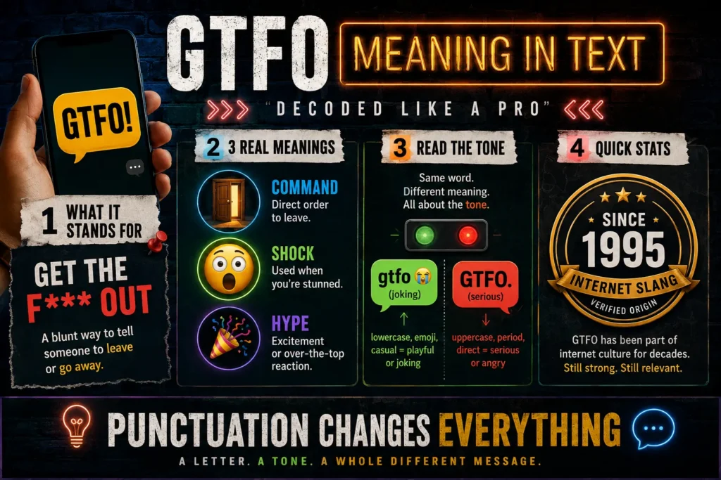 
GTFO Meaning in Text