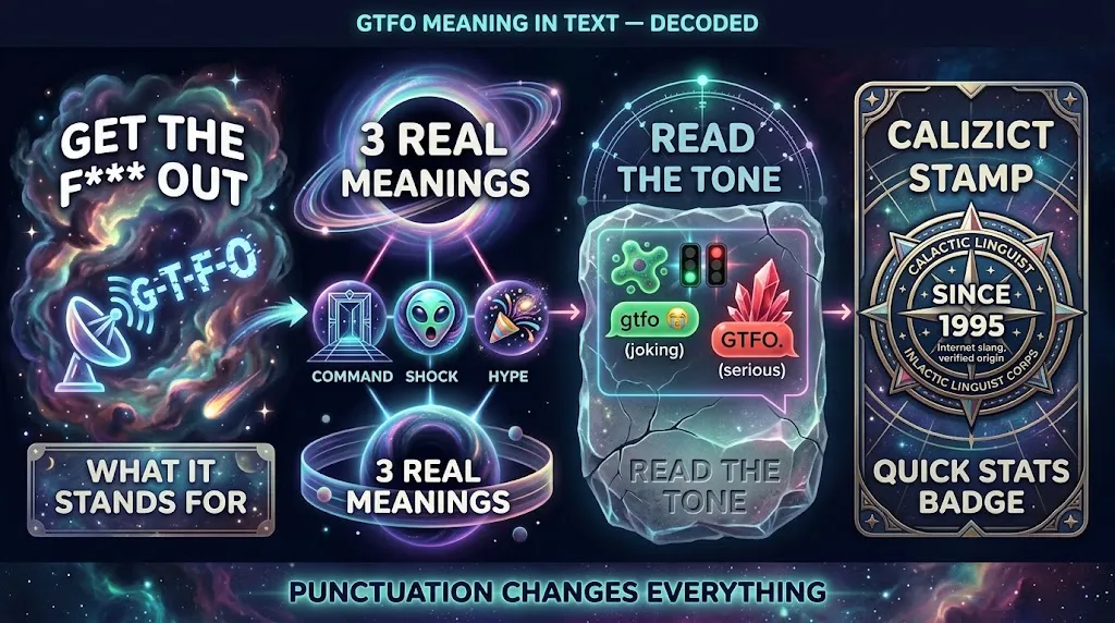 
GTFO Meaning in Text