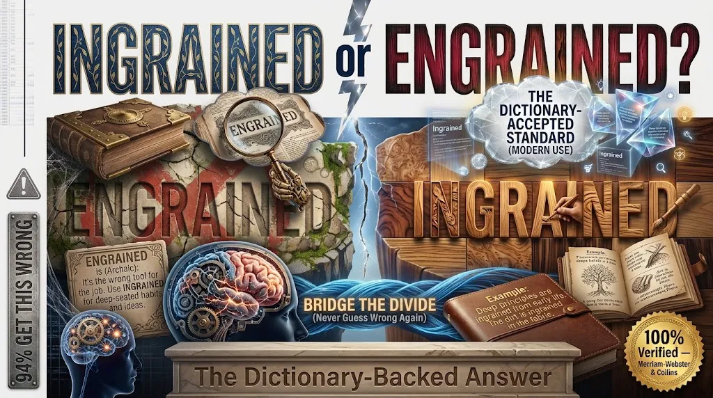 Ingrained or Engrained